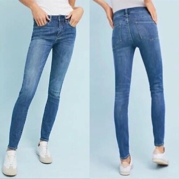 Pilcro and the Letterpress Anthropologie High-Rise Denim Legging Size 28 - Picture 1 of 7